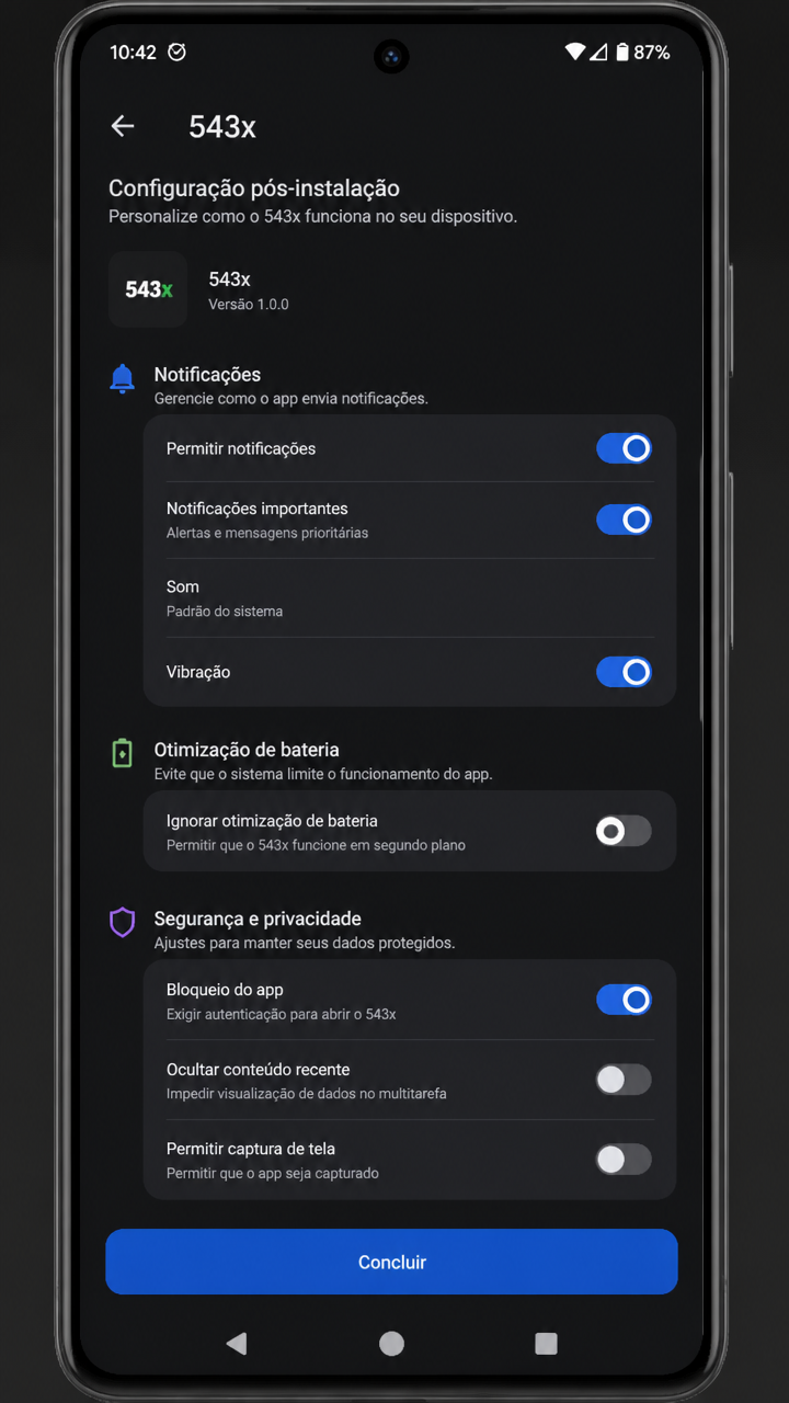 543x screenshot