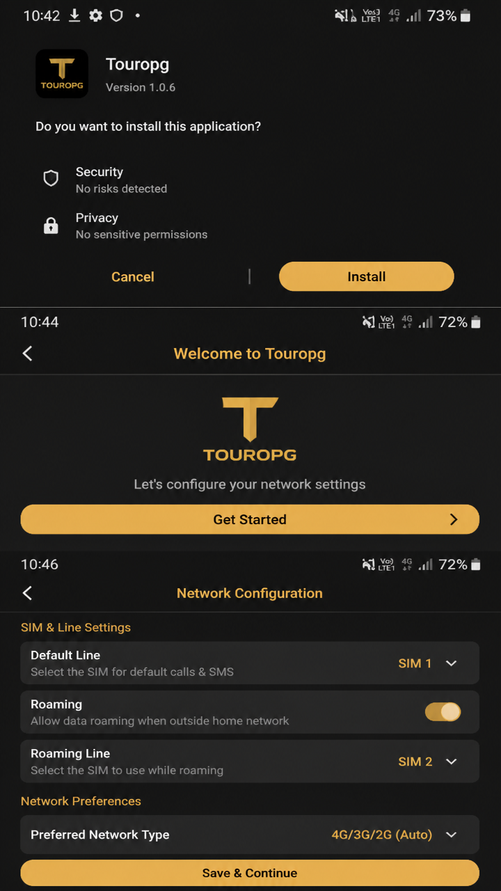 Touropg screenshot