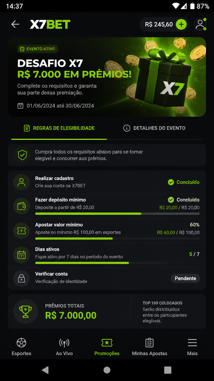 x7bet screenshot