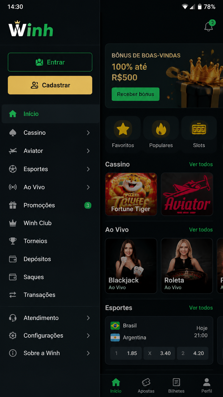 Winh screenshot