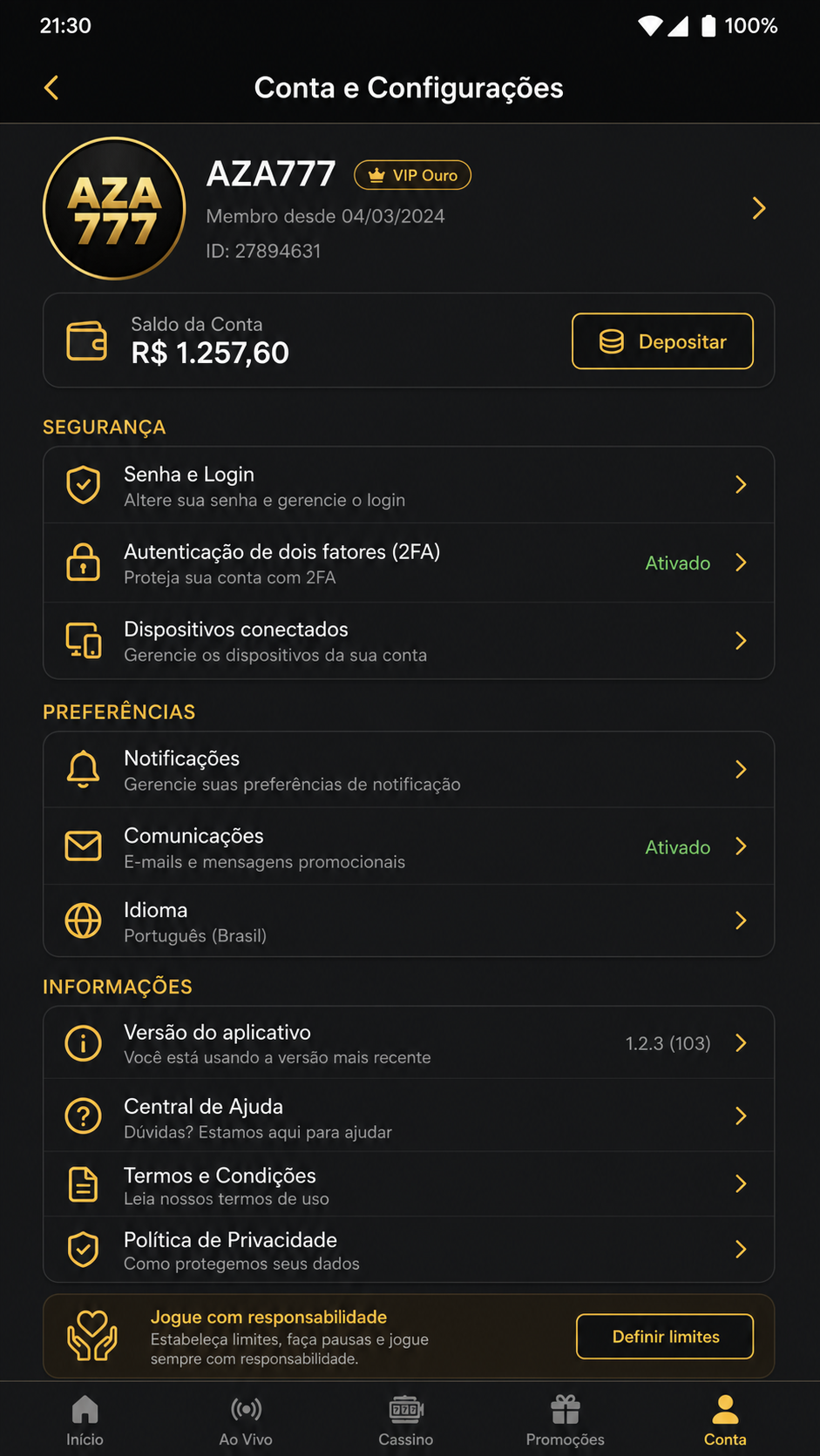 aza777 screenshot