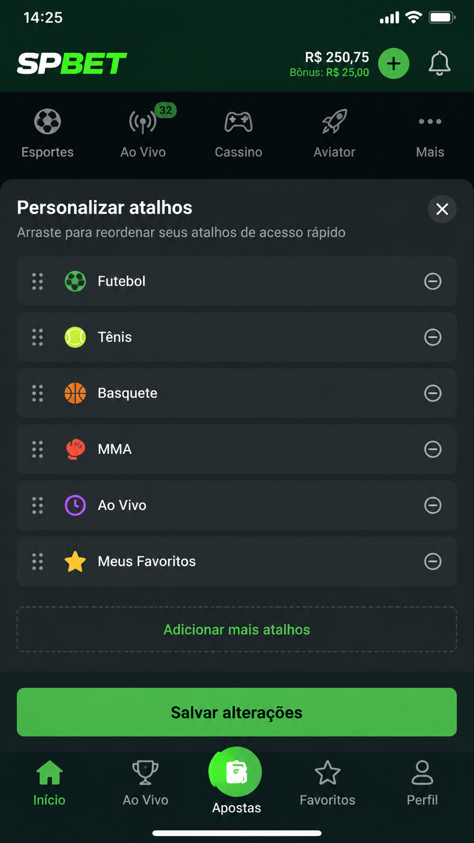 SPBet screenshot