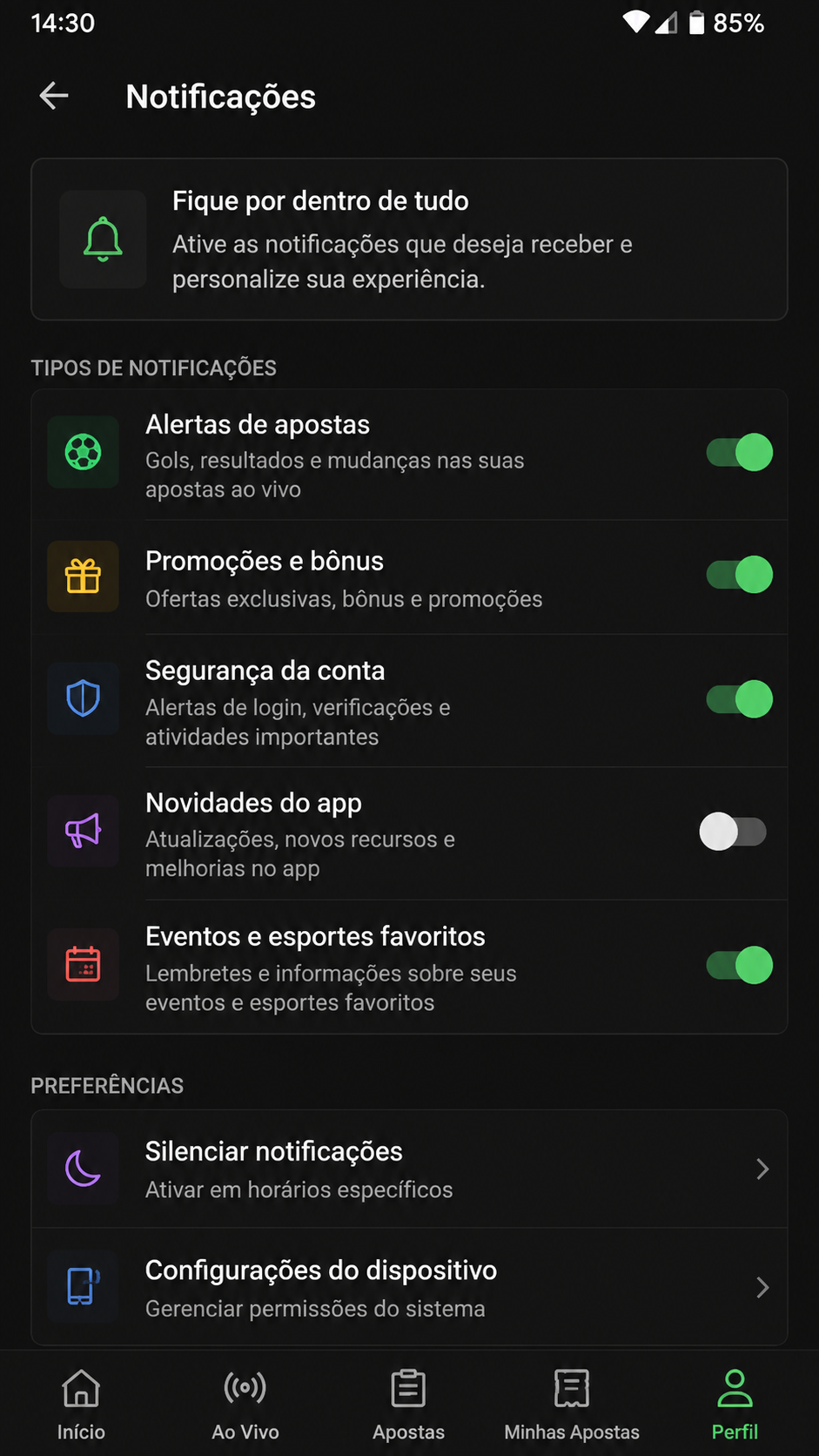 Girobet screenshot