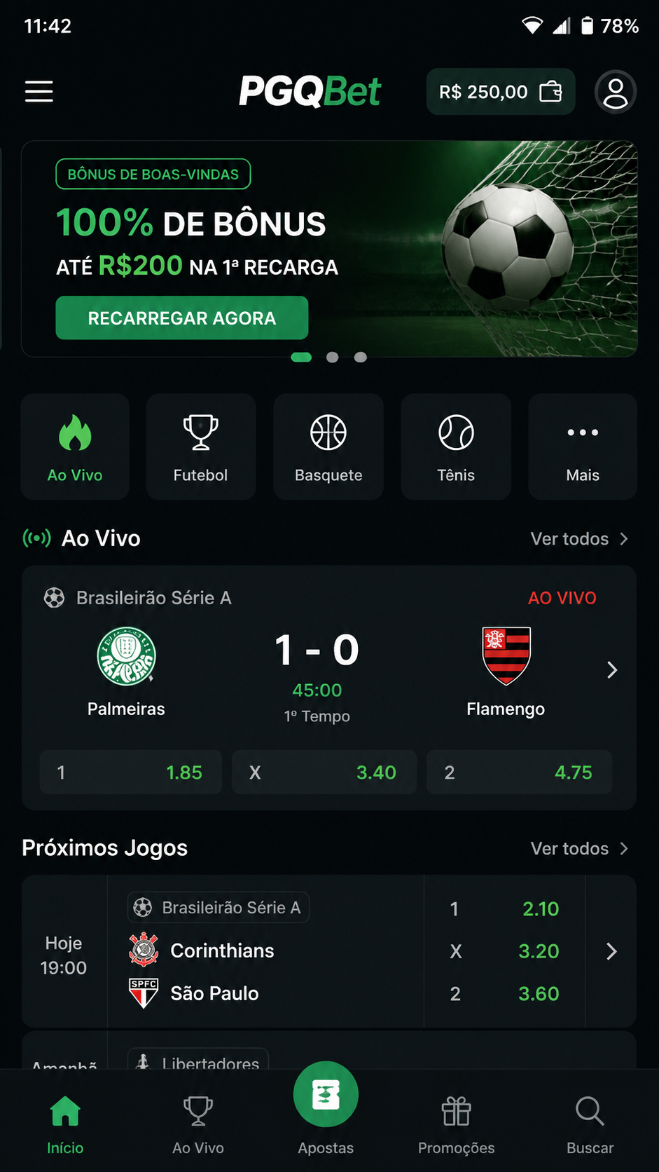 PGQBet screenshot