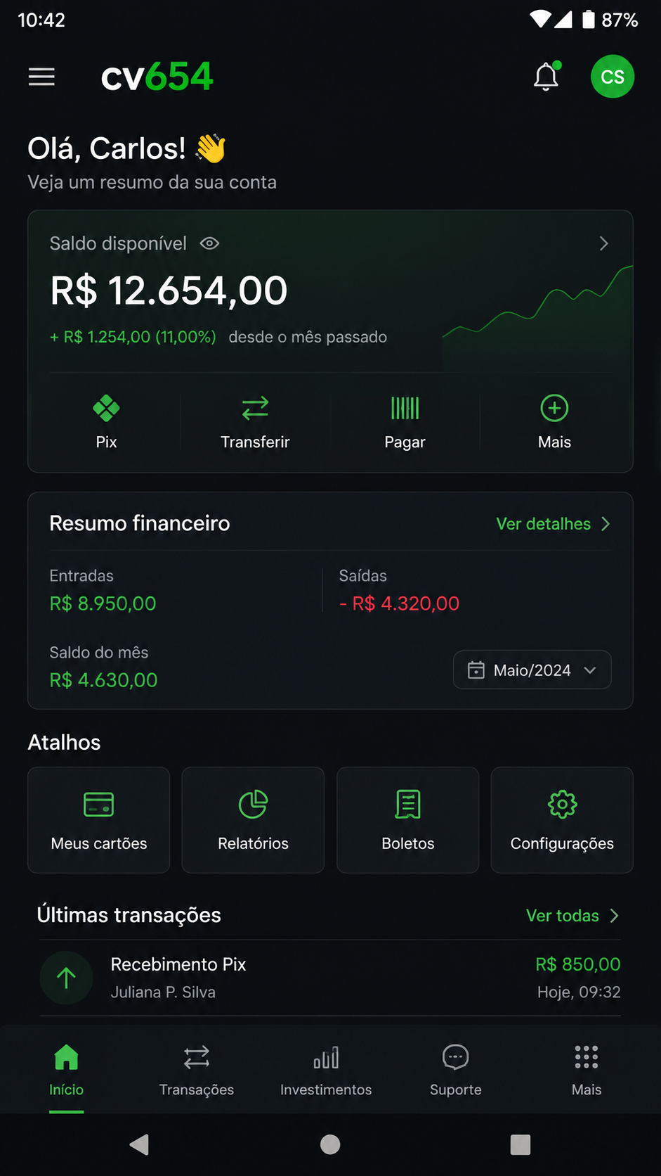 cv654 screenshot