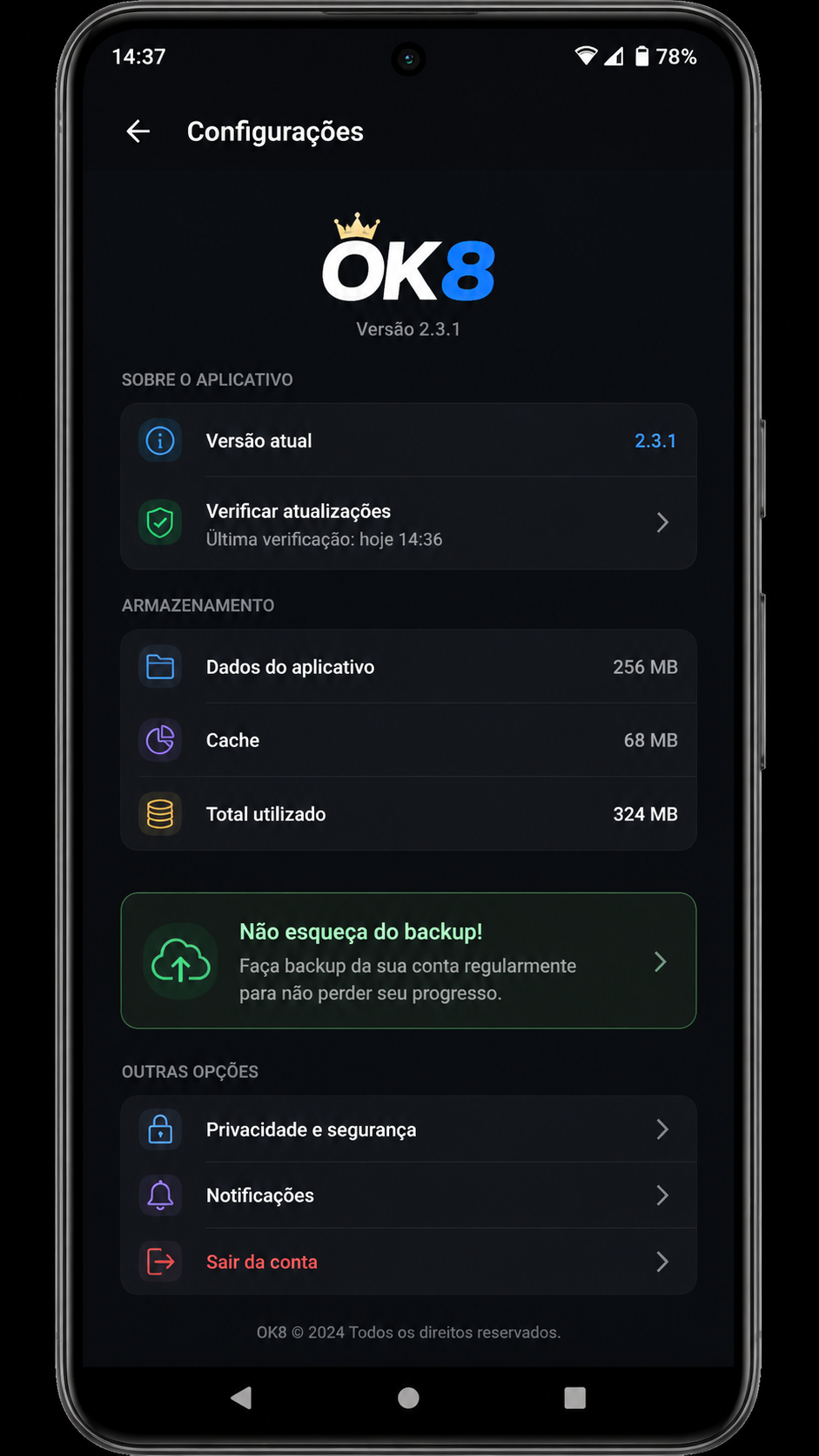 ok8 screenshot
